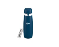 Bouteille d'eau sport à presser de 550 ml avec filtre à eau en carbone actif manuel, logo personnalisé, type vert, utilisation en extérieur, voiture, qualité alimentaire