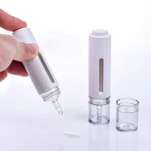 Botella sin aire en forma de jeringa tubo inyección crema suero ojo vacío envase cosmético 15ml venta al por mayor