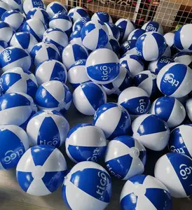 Union promo Custom aufblasbare 12 "Beach Balls Werbe geschenke Beach Balls