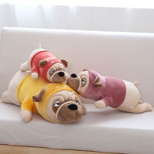Ce/ASTM 2024 Hot Bán đồ chơi sang trọng <span class=keywords><strong>Pug</strong></span> gối cho trẻ em tùy chỉnh Thú nhồi bông đồ chơi plushie đặc biệt sofa đệm - Product Image 5