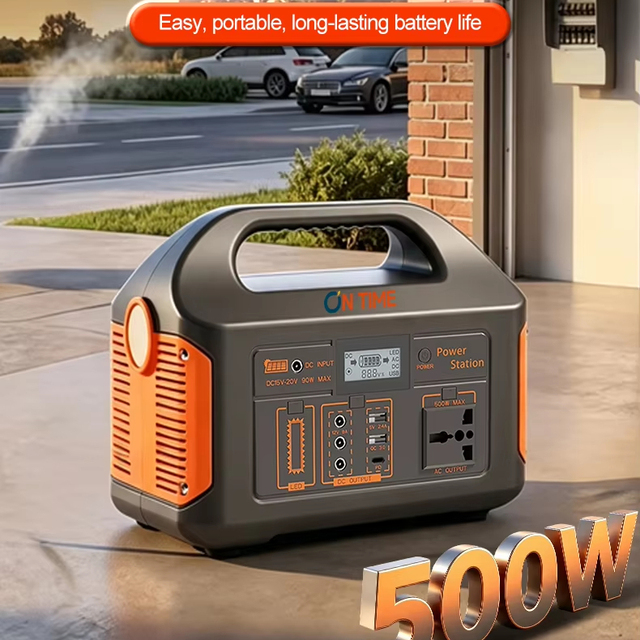 Outdoor Solar Generator Portable Power Station 300W-5000W for Home Emergency Backup Camping Power Supply