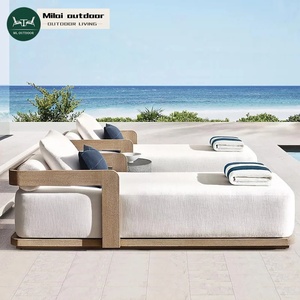 <span class=keywords><strong>Tumbonas</strong></span> de Madera de Teca para Exteriores, Muebles de Hotel de 5 Estrellas, para Patio, <span class=keywords><strong>Piscina</strong></span>, Relajación - Product Image 1