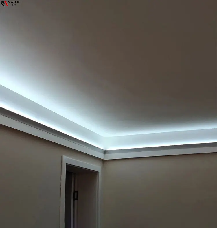 Canales de tira de LED para diseño de iluminación arquitectónica utilizados para iluminación lineal empotrada, iluminación entre azulejos