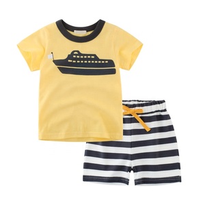 Abbigliamento estivo bambino per bambini di 8 anni nuovi <span class=keywords><strong>vestiti</strong></span> primavera estate bebè vestito a due pezzi ragazzo - Product Image 4