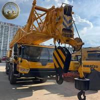 Grue de chantier XCT80L5 d'occasion, éprouvée sur le terrain, grue mobile hydraulique de 80 tonnes pour les travaux d'infrastructure