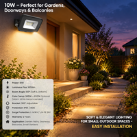 Projecteur LED 10W pour extérieur, étanche IP65, 1000LM, 6500K, mini projecteur pour jardin, patio, cour, CE