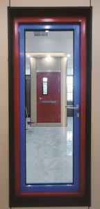 Nueva puerta <span class=keywords><strong>de</strong></span> <span class=keywords><strong>entrada</strong></span> <span class=keywords><strong>de</strong></span> acero y vidrio resistente al fuego <span class=keywords><strong>de</strong></span> 90 minutos para hoteles y hospitales - Product Image 4