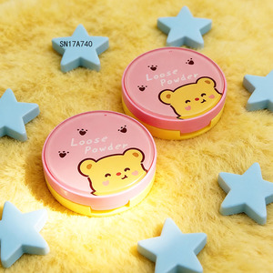 Contenitore per <span class=keywords><strong>Cipria</strong></span> Rotondo con Copertura <span class=keywords><strong>Trasparente</strong></span> e Specchio, Custodia Personalizzata <span class=keywords><strong>in</strong></span> Plastica per <span class=keywords><strong>Cipria</strong></span> Compatta - Product Image 2