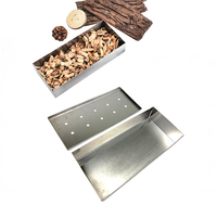 Boîte à fumée en acier inoxydable DaS pour barbecue, boîte à copeaux de bois pour barbecue au gaz ou au charbon, accessoires pour barbecue