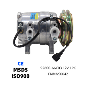 คอมเพรสเซอร์แอร์รถยนต์ DKV14C 1PK 135 มม. คลัตช์คอมเพรสเซอร์แอร์ สำหรับรถนิสสัน นาวาร่า ปิ๊กอัพ D21 รุ่น 92600-66C03  92600-9G000 - Product Image 1