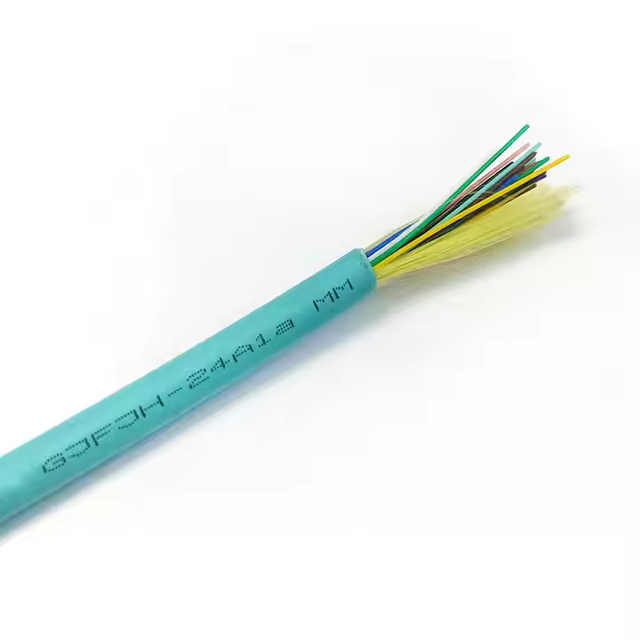 Multimode 0M3 OM4 Distribution Optic Fiber Cable 4 6 8 12 24 48 96 144 Cores for Network Communication