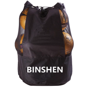 สายคล้องไหล่ปรับได้ Drawstring ฟุตบอลฟุตบอลความจุขนาด<span class=keywords><strong>ใหญ่</strong></span>ตาข่ายถุงเก็บฟุตบอลบาสเกตบอลกระเป๋าพกพาขนาดใหญ่ - Product Image 5