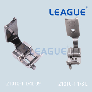 21010-1 1/4L Pie <span class=keywords><strong>prensatelas</strong></span> <span class=keywords><strong>de</strong></span> repuesto para máquinas <span class=keywords><strong>de</strong></span> coser <span class=keywords><strong>de</strong></span> doble aguja, para la aplicación <span class=keywords><strong>de</strong></span> cinta <span class=keywords><strong>de</strong></span> sujetador en varios tipos <span class=keywords><strong>de</strong></span> máquinas - Product Image 3