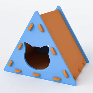 Hersteller Design EVA Pet Cave House Indoor Pet Cotton Pad Bett Günstige Safe Wood Dog Cat House