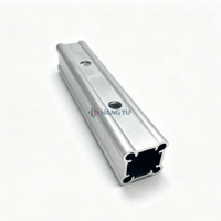Accessoires de bardage en terre cuite pour façade : Profilé carré en aluminium extrudé sur mesure et support d'angle en aluminium en L