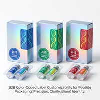 Boîte d'emballage haut de gamme pour flacons de 10 ml, avec emplacements pliables en mousse, étiquettes personnalisables de 2 ml, carton de 3 ml, 2 étiquettes pour flacons, boîte d'emballage