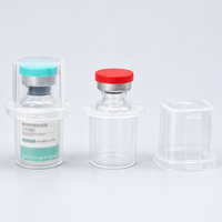 Boîte de rangement en plastique transparent pour flacons de 3 ml, 5 ml, 10 ml, flacon pour poudre lyophilisée, boîte de transport portable