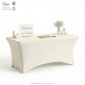 Housse de table ronde extensible en spandex bordeaux lavable de 72 pouces, moderne, imperméable et écologique pour salle à manger - Product Image 1