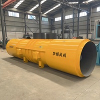 Ventilateurs axiaux antidéflagrants pour l'extraction de fumée d'urgence dans les tunnels routiers, 380V/400V, sur pieds, avec moteur électrique à roulements à billes