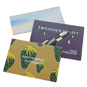 In Và Dập Nổi Da Các Bản Vá Lỗi Biểu Tượng Tùy Chỉnh Quần Áo Đầy Màu Sắc Da Nhãn Kết Hợp Quá Trình Da Thẻ Cho Xây Dựng Thương Hiệu - Product Image 1