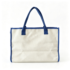 Sac fourre-tout en toile blanche avec logo personnalisé et fermeture éclair, sac de shopping personnalisable OEM/ODM - Product Image 6