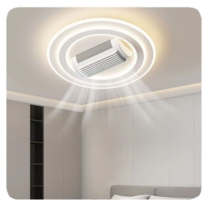 Nuevo <span class=keywords><strong>Diseño</strong></span> de Lámpara de Techo LED Cuadrada Moderna sin Aspas con Control Remoto, Motor AC/DC, Regulable, para Sala de Estar - Product Image 3
