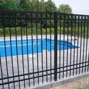 Trung Quốc 3M Thiết Kế Mới Đúc Sắt Phẳng Hàng Đầu Vườn Hàng Rào Và Cổng Cho Nhà Bơi Hồ Bơi - Product Image 4