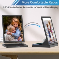 Tablette tout-en-un de bureau 9,7 pouces HD 1024x768 Android 11.0 Écran vertical 2+32 Go de mémoire Chargeur rapide sans fil 15W 1 an