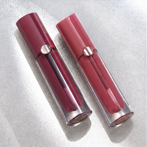 Gloss à lèvres mat naturel longue tenue 4,5 ml, tube transparent à embout incliné, marque privée pour maquillage de fête, logo personnalisé - Product Image 1