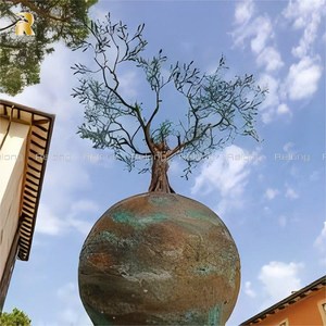 Escultura de Árvore Abstrata em Bronze Personalizada RELONG, Arte Moderna para Decoração Externa - Product Image 6