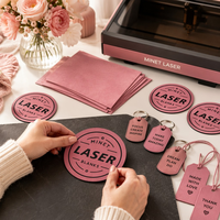 Feuille vierge laser en gros 12x24 pouces, similicuir rose à noir gravable au laser avec support en tissu épais et adhésif activé par la chaleur