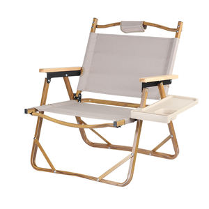 Chaise longue pliante de camping Kermit avec porte-gobelet, structure en aluminium léger pour l'extérieur - Product Image 1