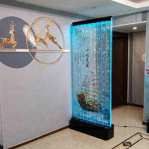 Acrylic water bubble divider LED lit room divider Transparent decorative panel Modern movable room <b>screen</b> - Product Image 4