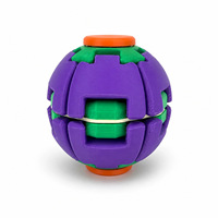 Balle anti-stress sensorielle imprimée en 3D, jouet silencieux pour le bureau, fidget spinner pour soulager l'anxiété des adultes