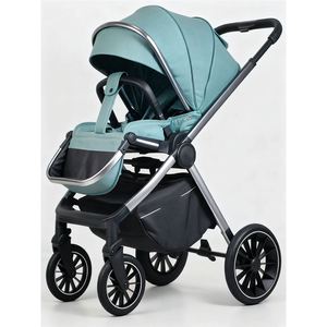 Cochecito de Bebé con Asiento Reversible, Plegado con una Mano y Arnés de 5 Puntos, Ligero, Manillar Ajustable, Capota, Ruedas de PU BD107 - Product Image 6