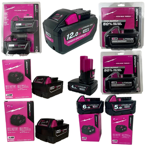 原装替换电池 Mil 12V/18V 4Ah 5Ah 6Ah 8Ah 12Ah Waukee 无绳工具充电锂电池套件电池组 - Product Image 2