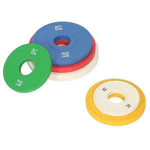 Plaques de poids calibrées fractionnaires en caoutchouc colorées de haute qualité bon marché d'approvisionnement d'usine, plaques de changement pour les femmes et les hommes - Product Image 5