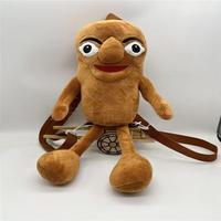 2025 nouveau sac à dos en peluche Brainrot italien mignon Tungtungsahur Tralalo peluche Animal jouet sac doux PP coton cadeau parfait