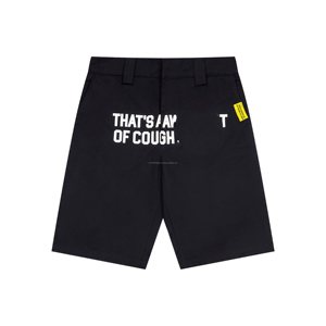 Pantalones Cortos Casuales de Hombre de Lujo de Alta Calidad con Estampado de Letras 'THAT'S A AWFUL LOT OF COUGH SYRUP' de Moda - Product Image 1