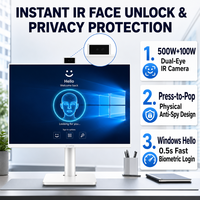 27 İnç Hepsi Bir Arada Masaüstü Bilgisayar FHD 1920x1080 Intel Core I7 DDR4 32GB 2TB SSD Windows 11 Bluetooth WiFi Geniş Ekran Ofis İçin