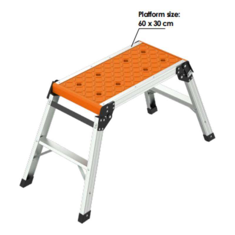 Ladder Workbench Wire king Folding Aluminum Wide Platform Portable Work Bench Ladder ...