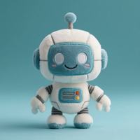 Juguetes de Peluche Personalizados de Alta Calidad CPC CE, Muñecos de Peluche Súper Suaves Bordados a Medida, Muñecos Robot Suaves a Partir de Tu Diseño