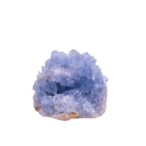 Cluster de Cristal Celestite Natural, Pedra Mineral Azul, Coleção de Ensino com Tema Geométrico, Ornamentos e Artesanato em Cristal - Product Image 5