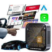 Adaptador Carplay Fuallwin Ai Box para Android 13, 2 GB de RAM/16 GB de Tarjeta TF, WiFi de 5 GHz + Bluetooth, Conexión Dual, Compatible con Todos los Autos