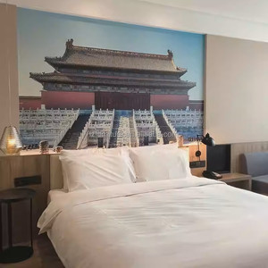 Commerical Furniture 3 Star Hotel Bedroom Sets Wood Bed Frame With Mattress Nightstands Wardrobe Desk Chair Side Table & <b>TV</b> <b>Unit</b> - Product Image 6
