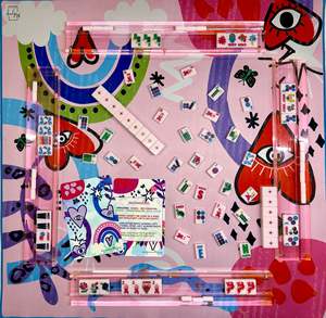 Tuiles <span class=keywords><strong>de</strong></span> Mahjong Rose Marshmallow Personnalisées, Breloques Porte-Bonheur, Luxe Moderne, Acrylique Sculpté Double Face, Idéal pour les Réunions entre Amis, Vente au Détail et en Gros - Product Image 6