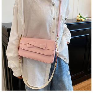 2025 thời trang hiện đại Phụ nữ túi xách với BOW TIE phụ nữ phong cách sling Túi cô gái Pastel màu sắc Vai Túi Xách bán buôn Hot - Product Image 3