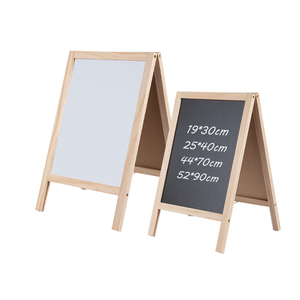 Bois Art <span class=keywords><strong>Chevalet</strong></span> Planche À Dessin Cadre Noir Réglable Art <span class=keywords><strong>Chevalet</strong></span> Stand Apprentissage Éducatif <span class=keywords><strong>Tableau</strong></span> Blanc Et <span class=keywords><strong>Tableau</strong></span> Noir Pour Les Enfants - Product Image 1