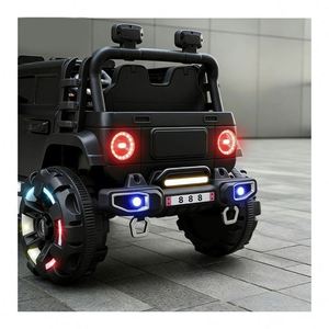 Voiture électrique pour enfants 2-4 ans, double moteur 390, phares LED Halo, batterie 12V7Ah, plastique durable, siège spacieux, balancement doux - Product Image 6