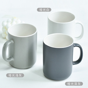 Gobelets à bain de bouche en céramique noir, blanc, gris, 301-400 ml, lavables, pour hôtels, chambres d'hôtes - Product Image 2